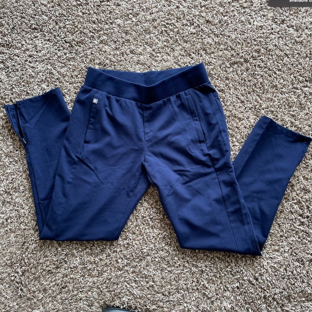 FIGS NAVY BLUE SCRUB PANTS SIZE SMALL--NWOT